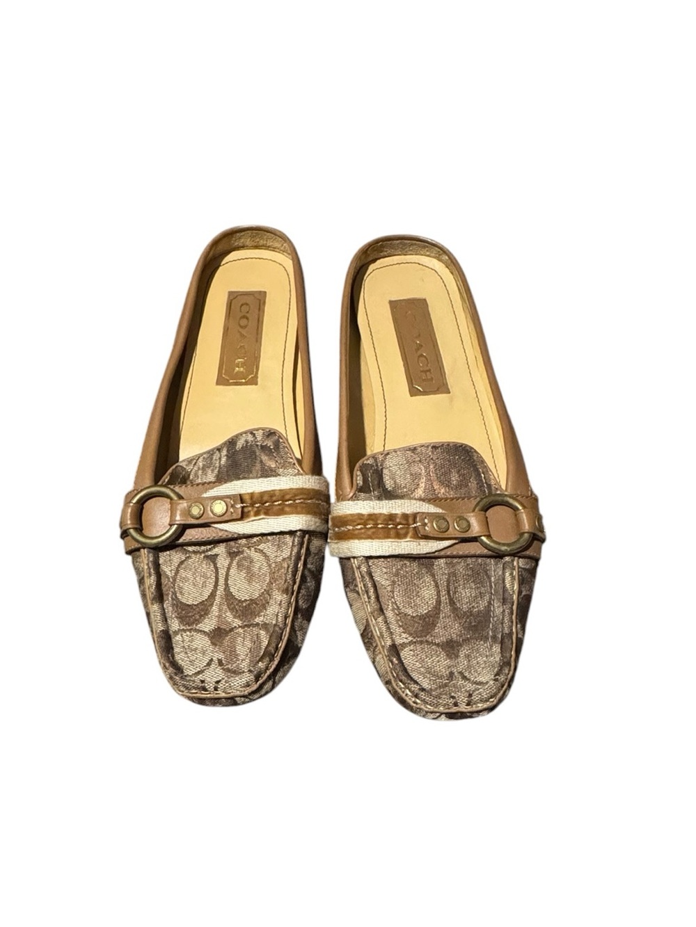 Coach Women's Signature Canvas Slip-On Loafers